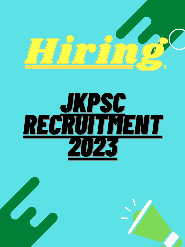 JKPSC Recruitment 2023: Apply Online