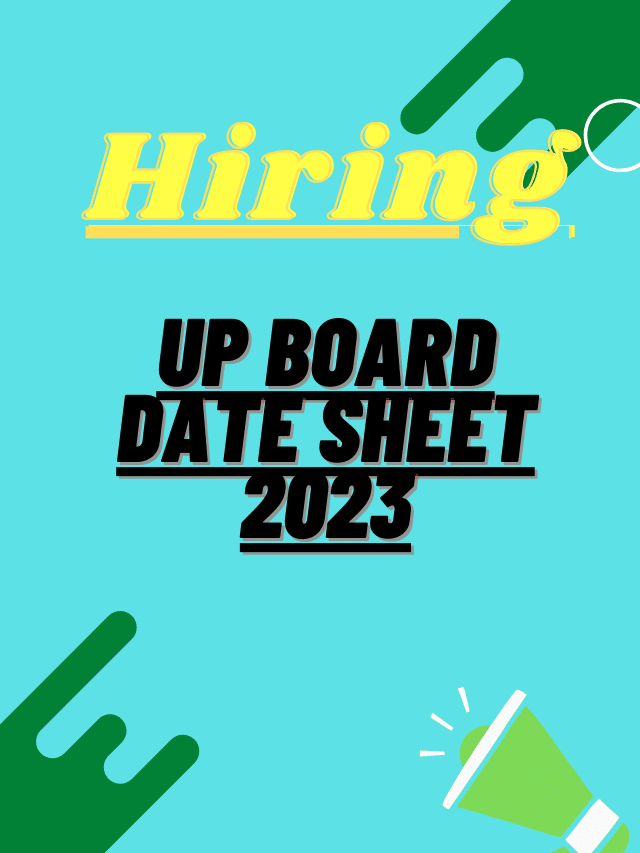 UP Board Date Sheet 2023 (Out) Live